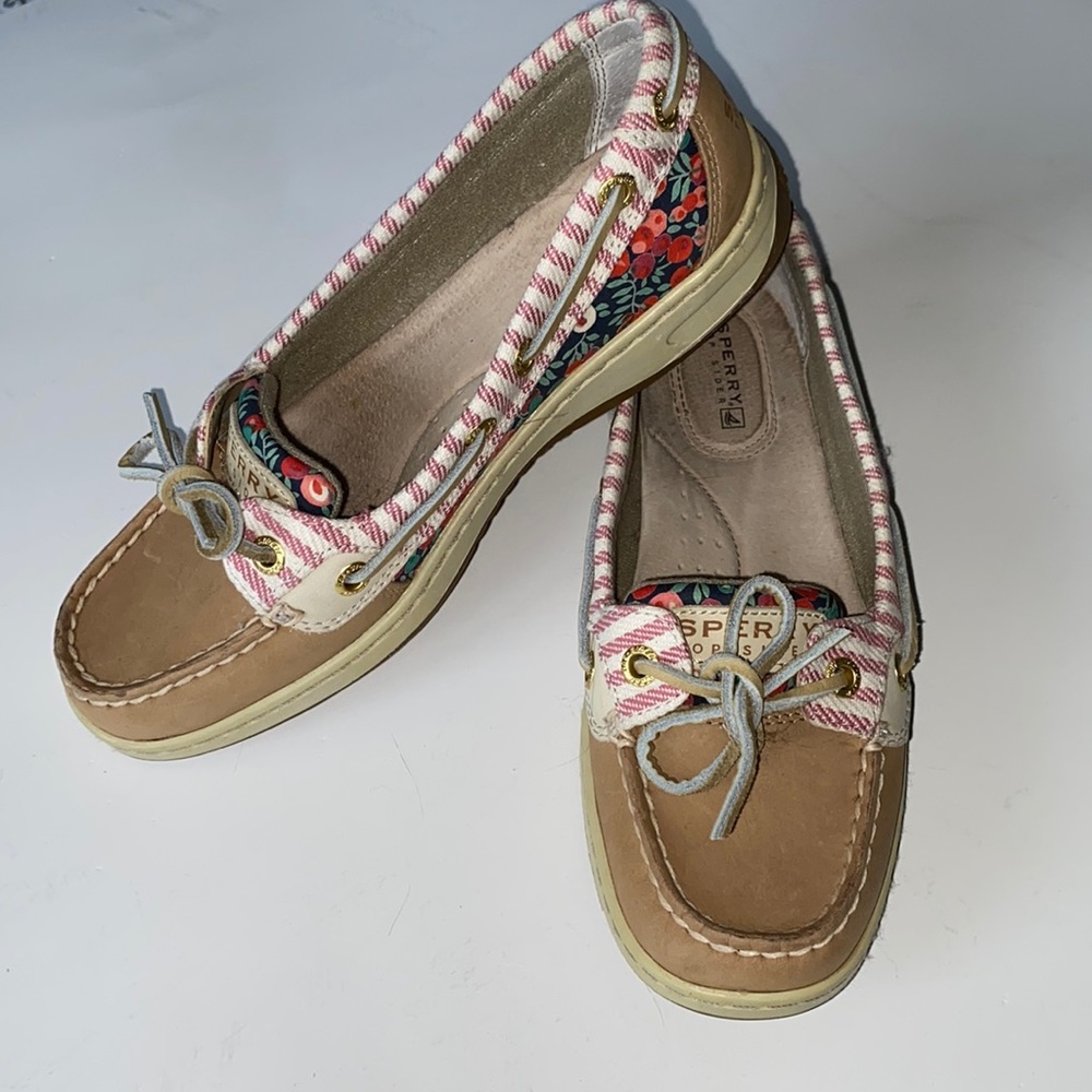 Sperry Topsiders Boatshoe Angelfish Liberty of London Berry Print Size 6